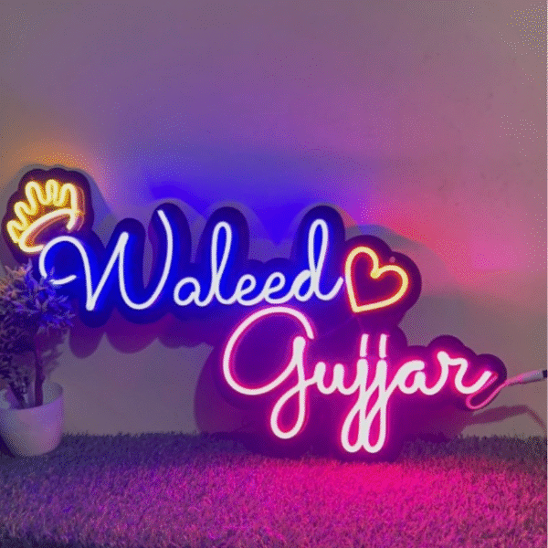 Custom LED Neon Name Sign for Weddings, Bedroom Decor, Parties | Personalized Neon Light Wall Art