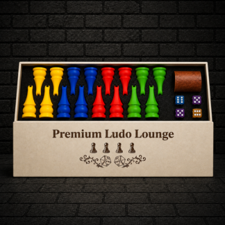 Premium Horse Style Goti Set with premium wooden dice roller