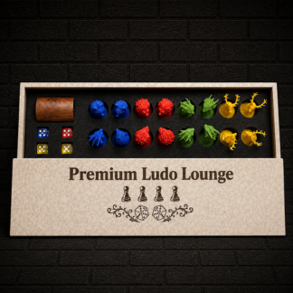 Premium Lion Style Goti Set Premium Wolf Style Goti Set Premium Dragon Style Goti Set Premium Swampdeer Style Goti Set with premium wooden dice roller